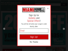 Tablet Screenshot of miamihomecenters.com